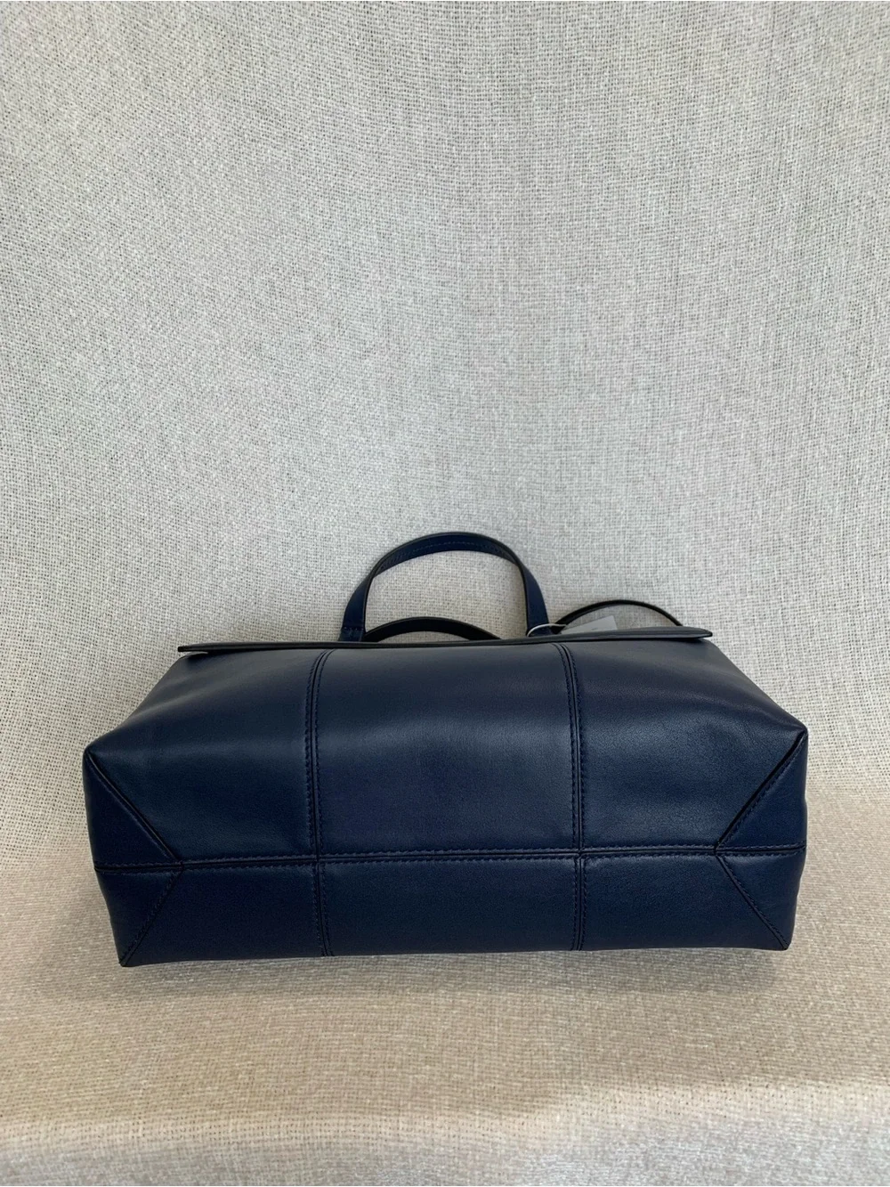 Tory Burch Block T Navy/Red Leather Satchel/Long Crossbody/Shoulder Strap